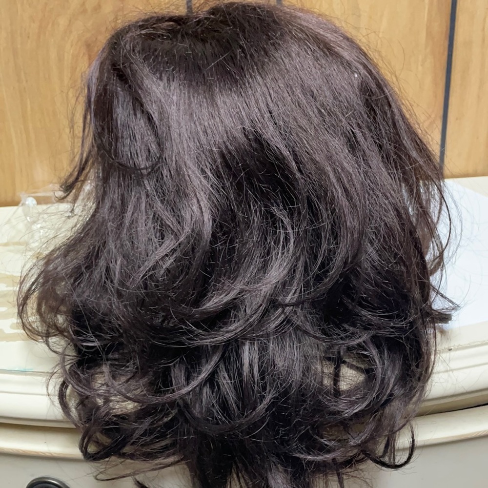 15" Sepia Synthetic Hair Wig Topper